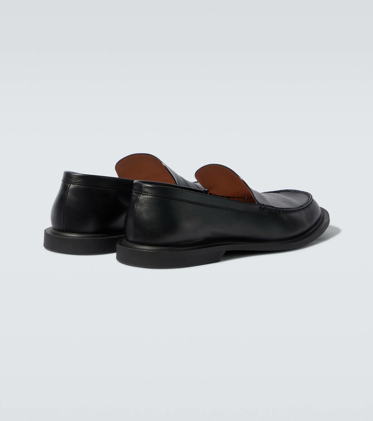 上質★THE ROW Nic leather loafers Nic leather loafers in black - The Row | Mytheresa