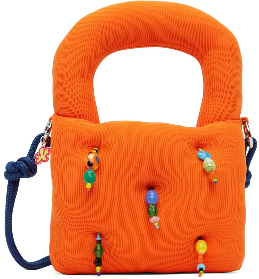 Photo: Marshall Columbia SSENSE Exclusive Orange Mini Plush Shoulder Bag