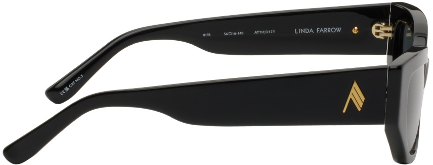 The Attico Black Linda Farrow Edition Vanessa Sunglasses The