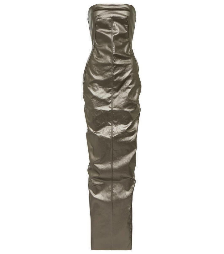 Photo: Rick Owens Lido corset coated denim gown
