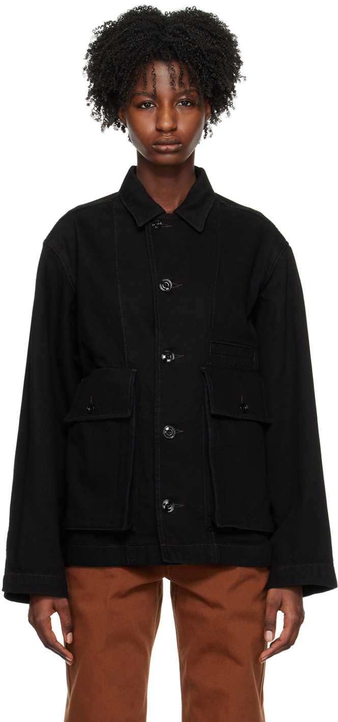 LEMAIRE Brown Boxy Denim Jacket