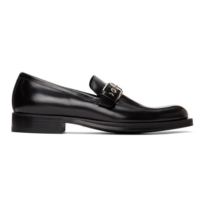 Photo: Versace Black Buckle Loafers