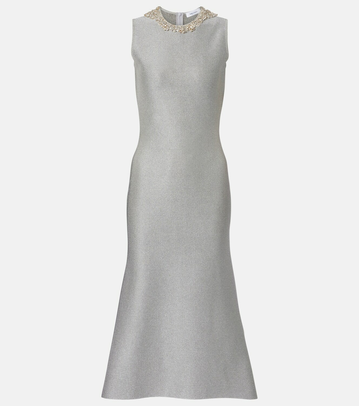 McQueen Embellished lamé cocktail dress