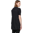 Boris Bidjan Saberi Black Object-Dyed T-Shirt