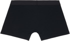 Versace Two-Pack Black Cotton-Jersey Long Boxer Briefs