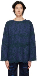 VITELLI Blue & Purple Doomboh Sweater