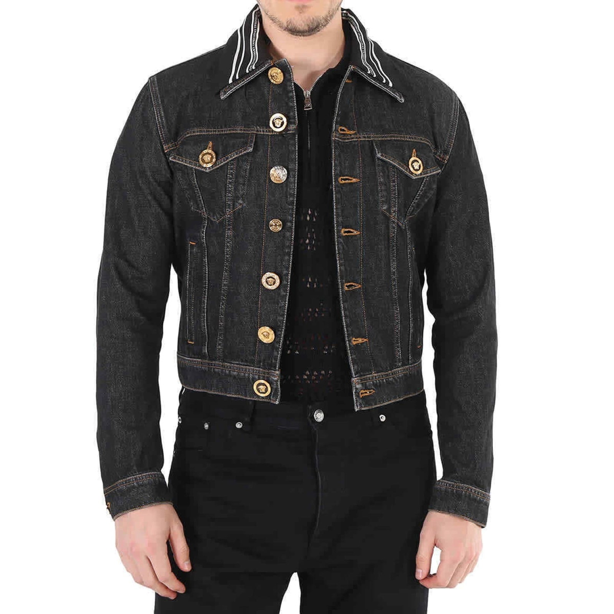 ベルサーチ　デニムジージャMedusa Versace Medusa Motif Denim Jacket Versace