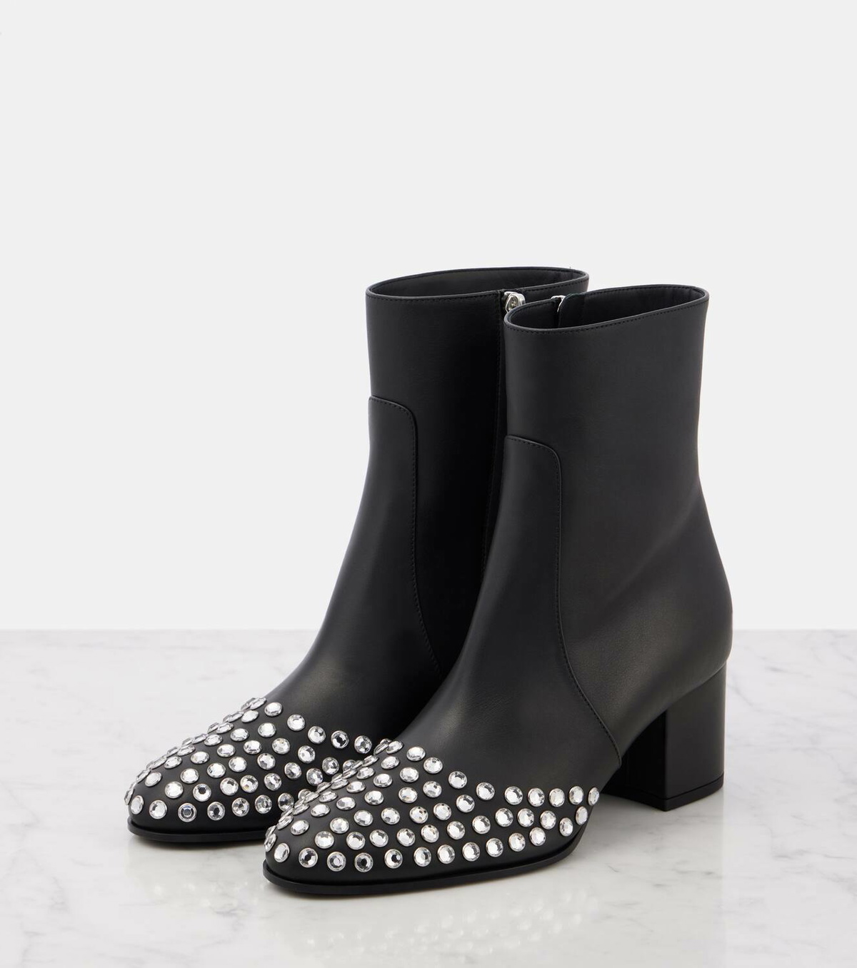Alaïa 60 embellished leather ankle boots