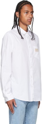 Versace Jeans Couture White Logo Shirt