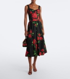 Dolce&Gabbana Floral cotton-blend bustier