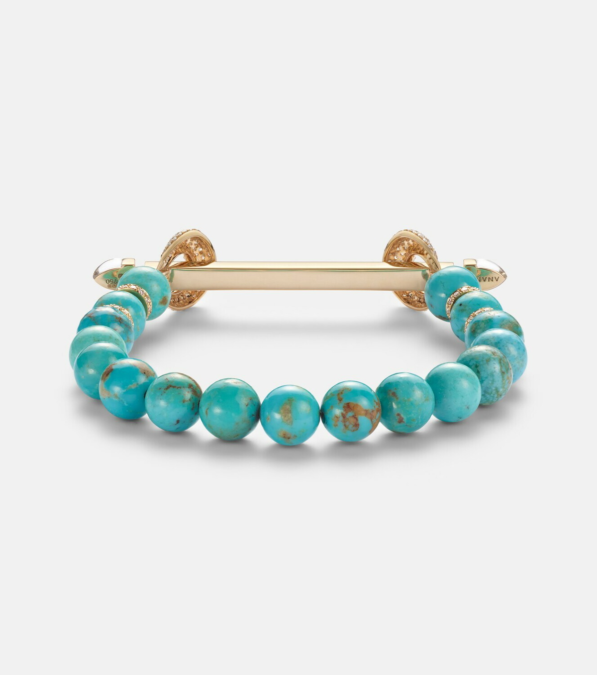 Ananya Chakra 18kt gold bracelet with gemstones