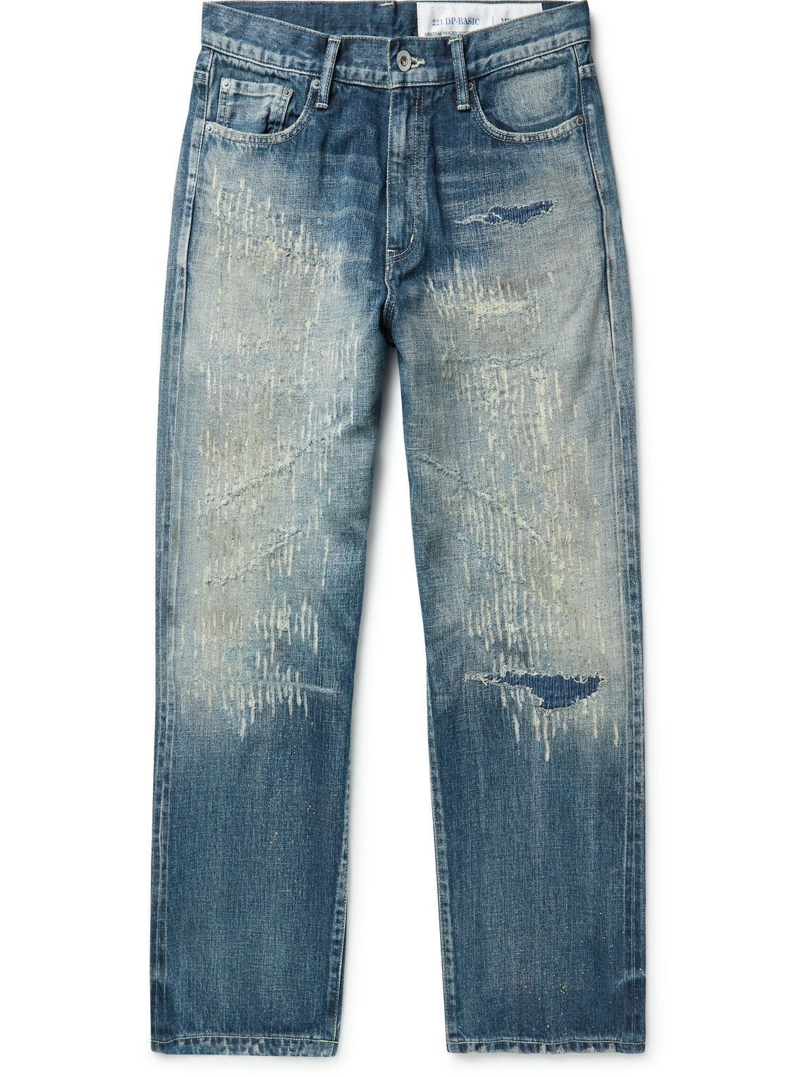 Neighborhood - Savage Deep-Basic Straight-Leg Distressed Selvedge