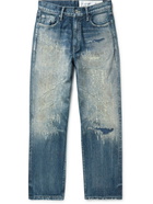 Neighborhood - Savage Deep-Basic Straight-Leg Distressed Selvedge Jeans - Blue