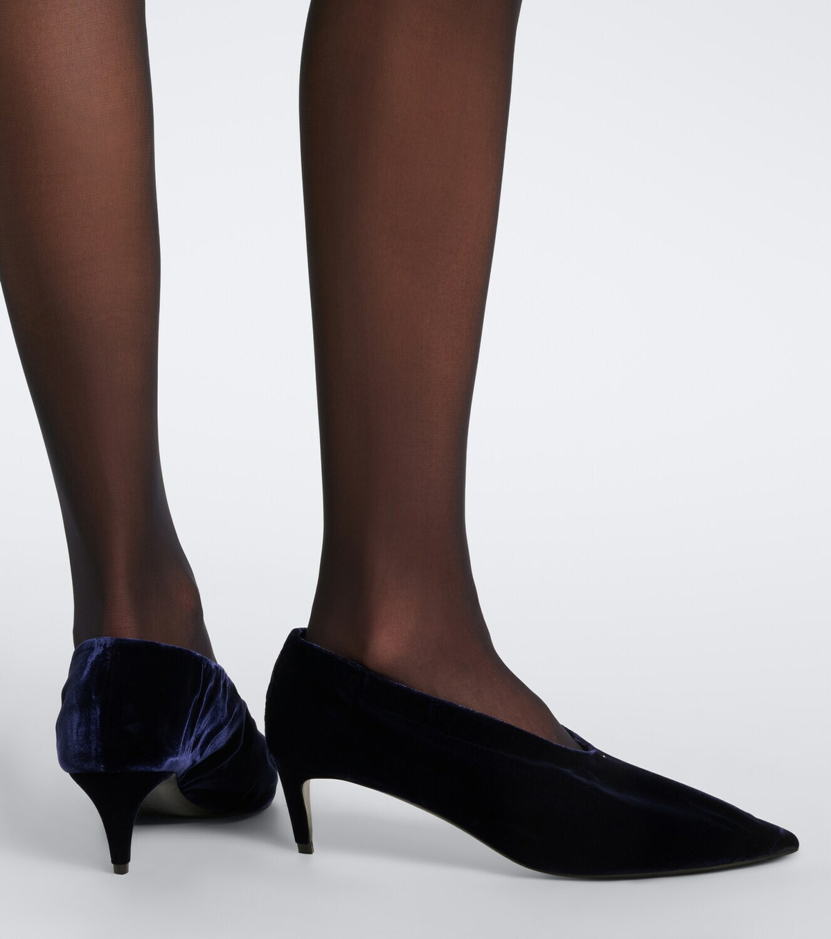 Khaite Miriam velvet pumps