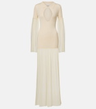 Aya Muse Calla cutout ribbed maxi dress