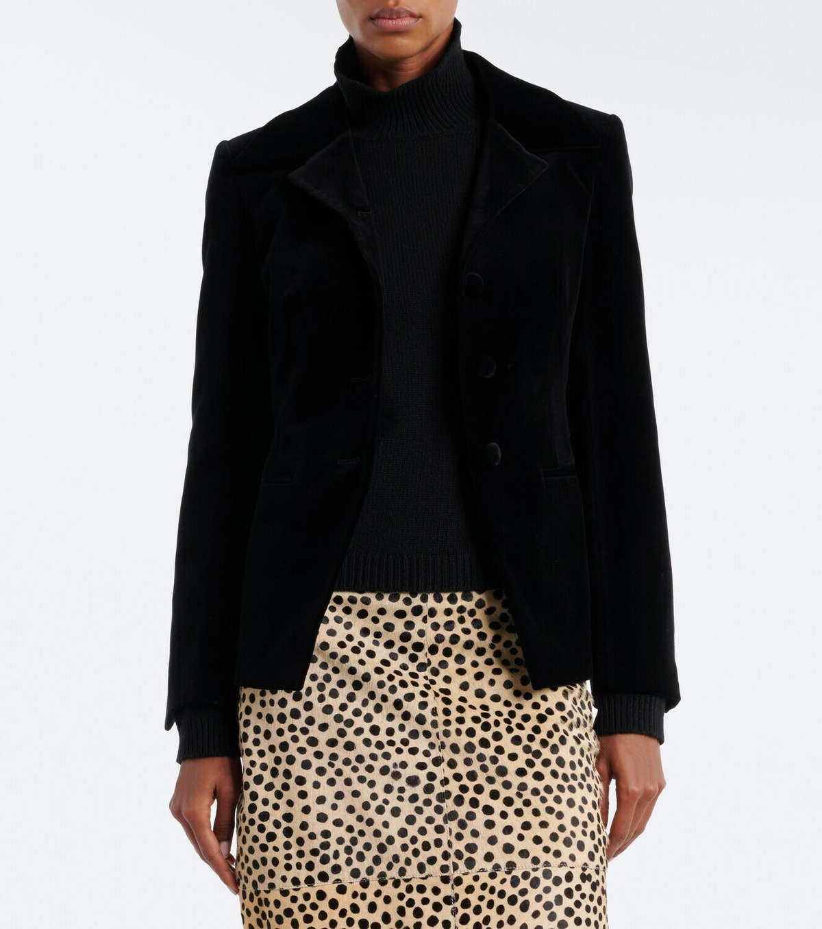 Róhe Single-breasted cotton velvet blazer