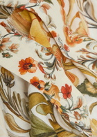 Borgo DE Nor Bianca Floral-print Belted Linen-blend Maxi Shirt Dress Cream