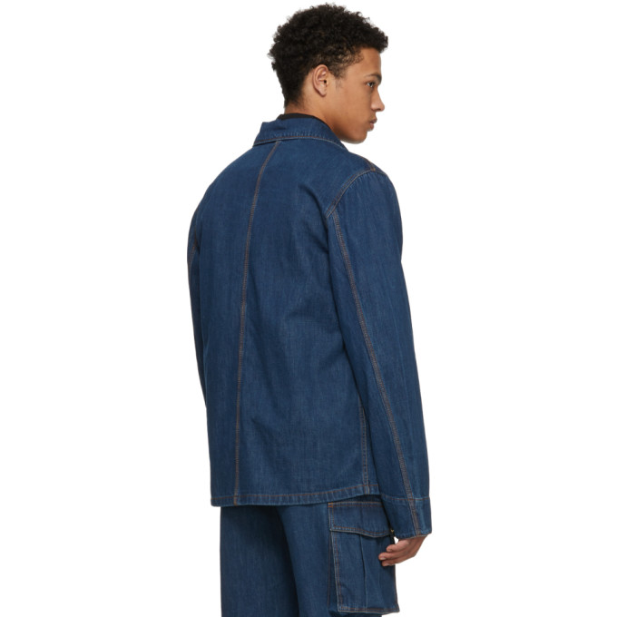 Acne Studios Bla Konst Indigo Natural Denim Jacket Acne Studios