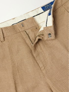 Polo Ralph Lauren - Straight-Leg Cotton and Linen-Blend Trousers - Brown