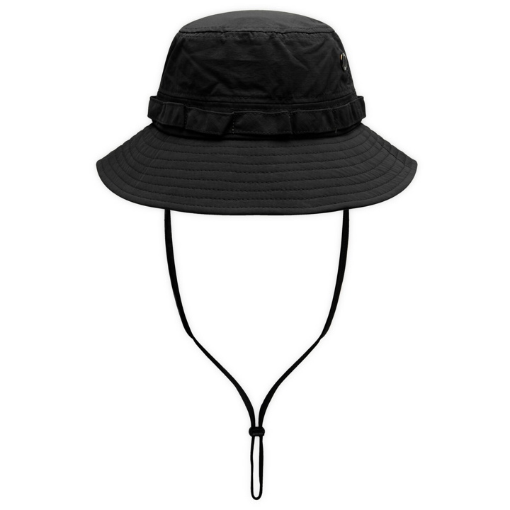 Photo: Uniform Bridge Men's Nylon Mesh Jungle Hat in Black 