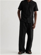 Chamula - Striped Organic Cotton Shirt - Black