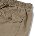 Hartford - Cotton-Twill Drawstring Shorts - Brown