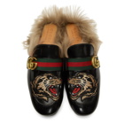 Gucci Black Angry Cat New Princetown Loafers