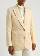 Zimmermann Illuminate Linen Blazer Yellow