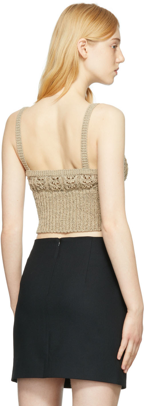 DRAE Beige Cotton Tank Top
