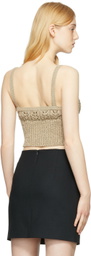 DRAE Beige Cotton Tank Top