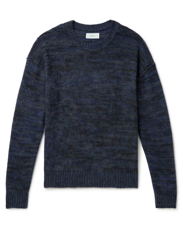 Photo: Mr P. - Surplus Wool, Alpaca and Cashmere-Blend Sweater - Blue