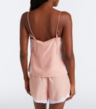 Posse Tabitha lace-trimmed shorts