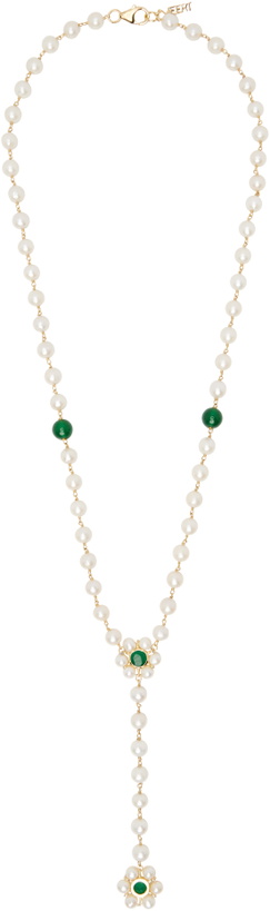 Photo: VEERT 'The Macro Flower Pearl Rosary' Necklace