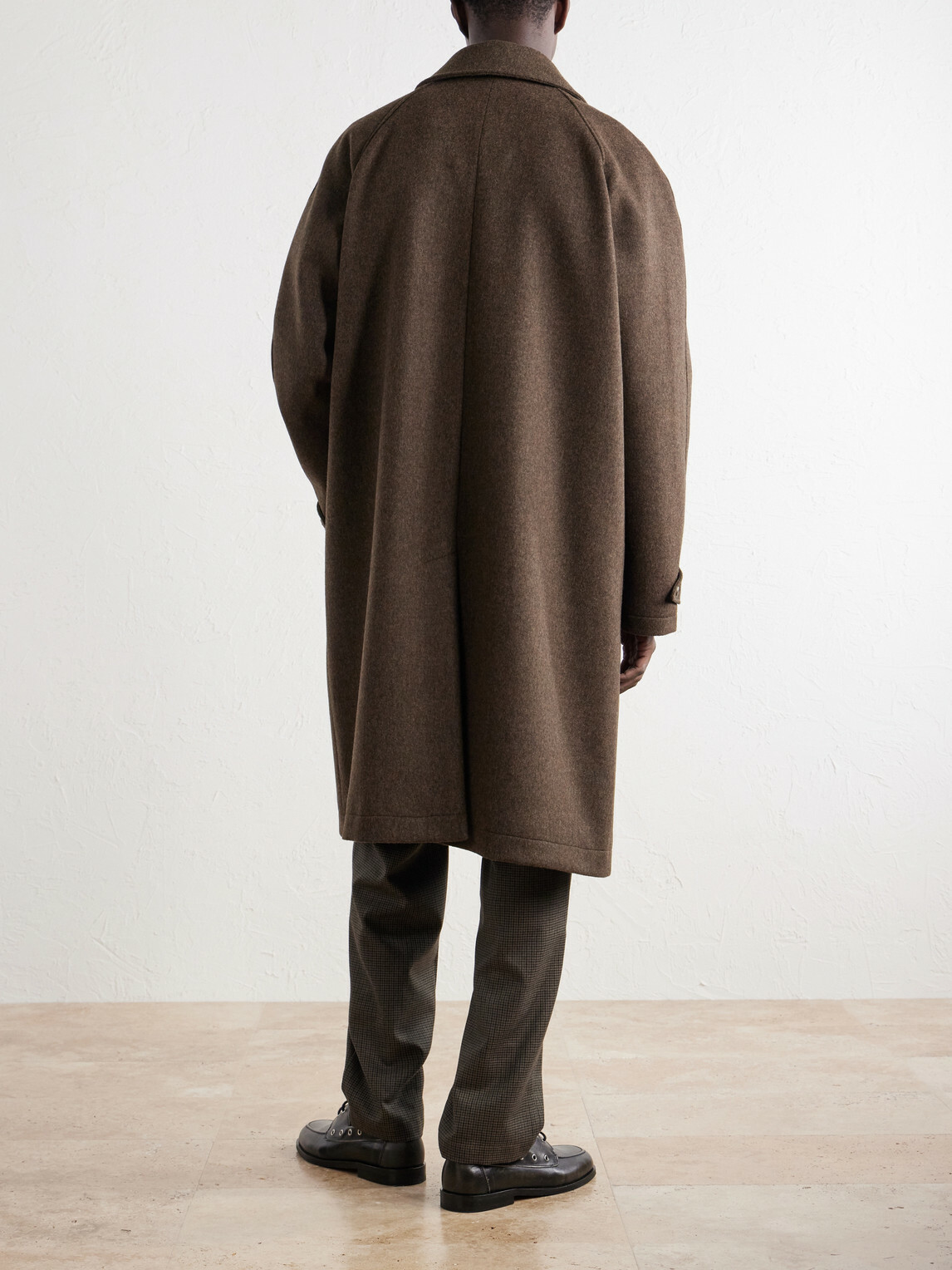 De Bonne Facture - Parisian Brushed Wool Coat - Brown