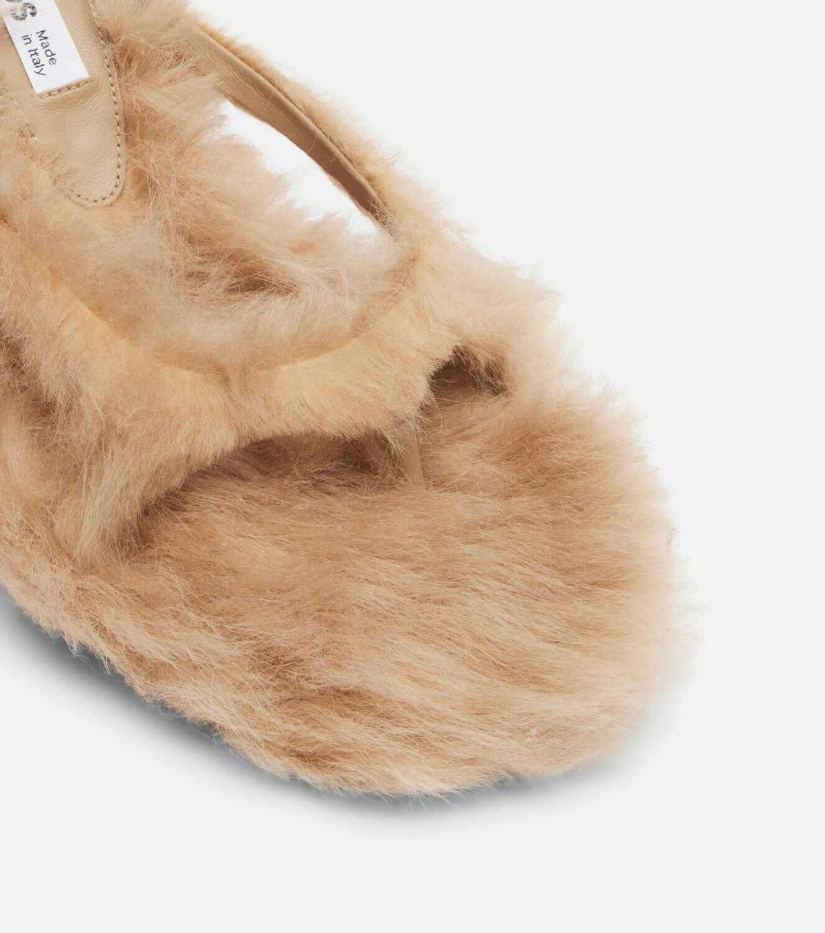 Acne Studios Shearling thong sandals