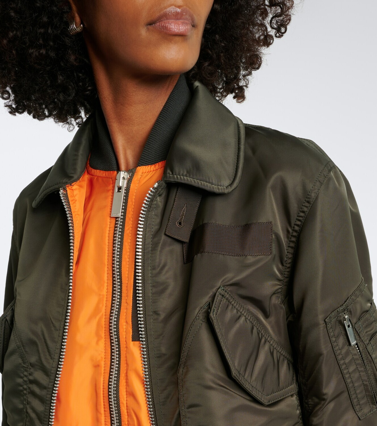 Sacai Layered technical bomber jacket