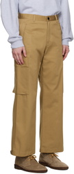 Solid Homme Tan Side Pocket Cargo Pants