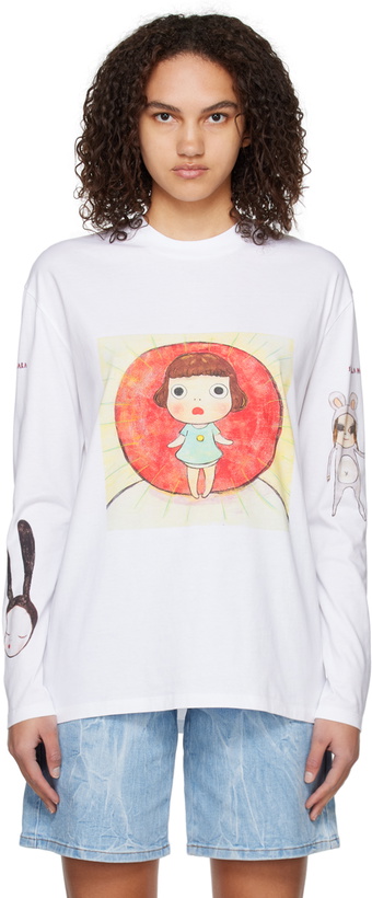 Photo: Stella McCartney White 'Lonesome Puppy' Long Sleeve T-Shirt