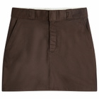 Dickies Women's Mini Work Skirt in Dark Brown