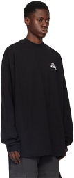 032c Black Print Long Sleeve T-Shirt