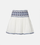 Marant Etoile Picadilia embroidered cotton miniskirt