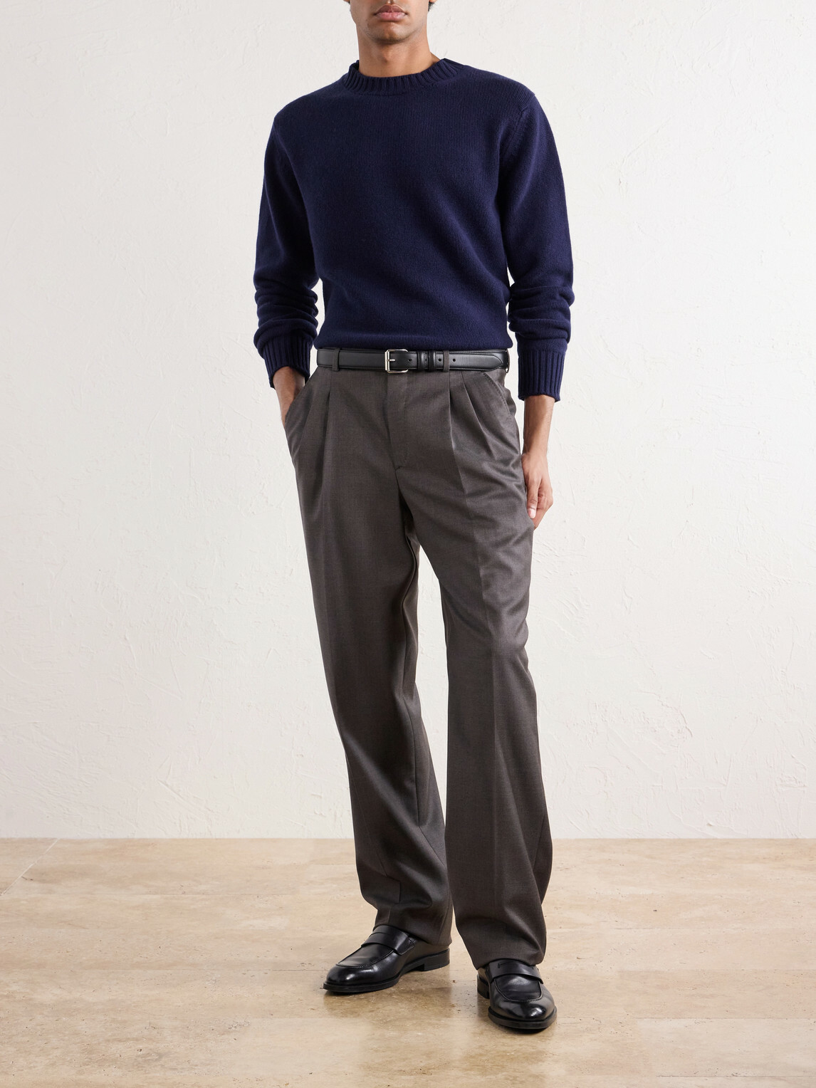 William Lockie - Merino Wool and Cashmere-Blend Sweater - Blue