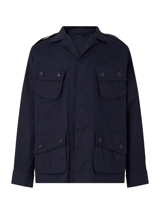 Photo: Fortela - Jungle Cotton-Gabardine Jacket - Blue