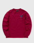 By Parra Wine And Books Long Sleeve T Shirt Red - Mens - Longsleeves