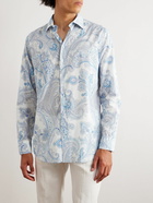 Etro - Paisley-Print Cotton-Poplin Shirt - Blue