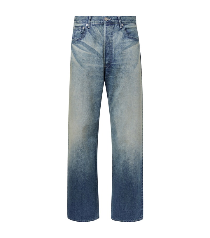 Photo: Auralee Faded wide-leg jeans