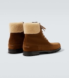 Manolo Blahnik Sycamor shearling-trimmed suede boots