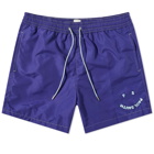 Paul Smith Men's Happy Swim Short in Blue