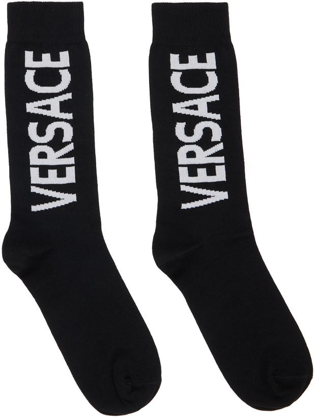 Photo: Versace Black Logo Socks