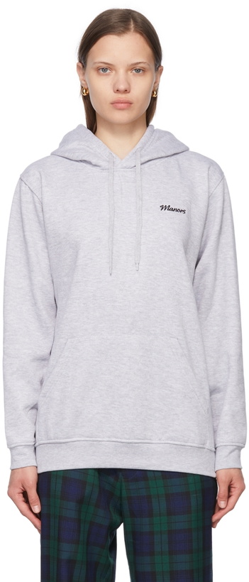 Photo: Manors Golf Gray Cotton & Polyester Hoodie